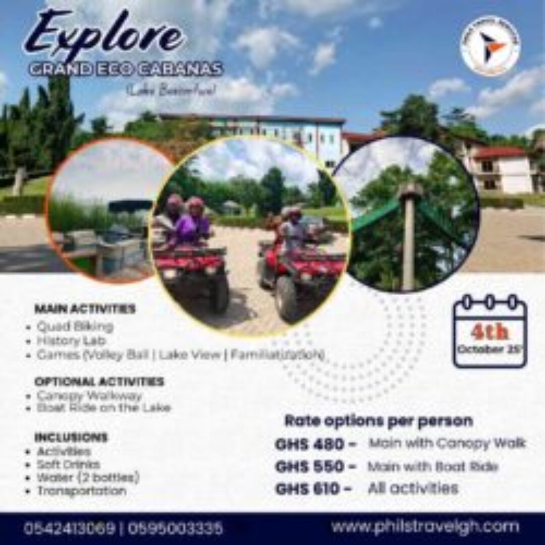 Lake Bosomtwe Tour: Quad Biking, Canopy Walkway & Boat Cruise